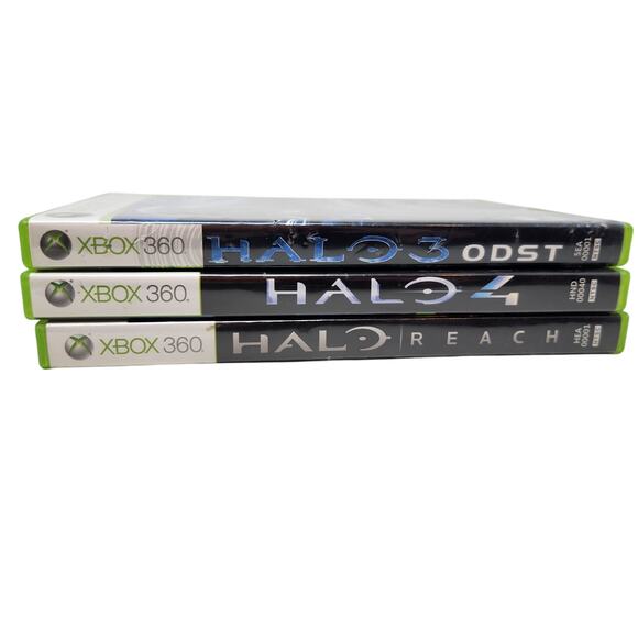 Halo Game Bundle Lot Of 3 Microsoft Xbox 360 Reach, War And 4 With Case - Picture 4 of 4